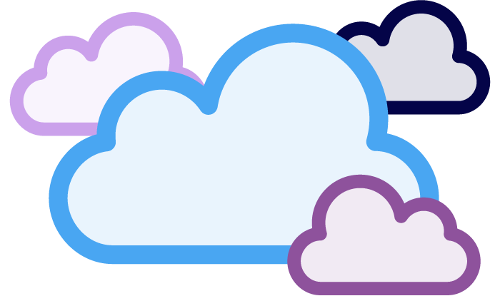 Hybrid Cloud Icon
