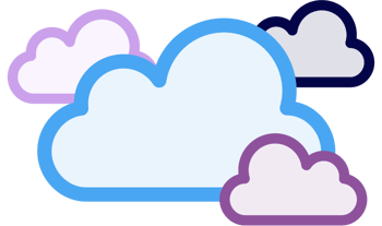Hybrid Cloud Icon